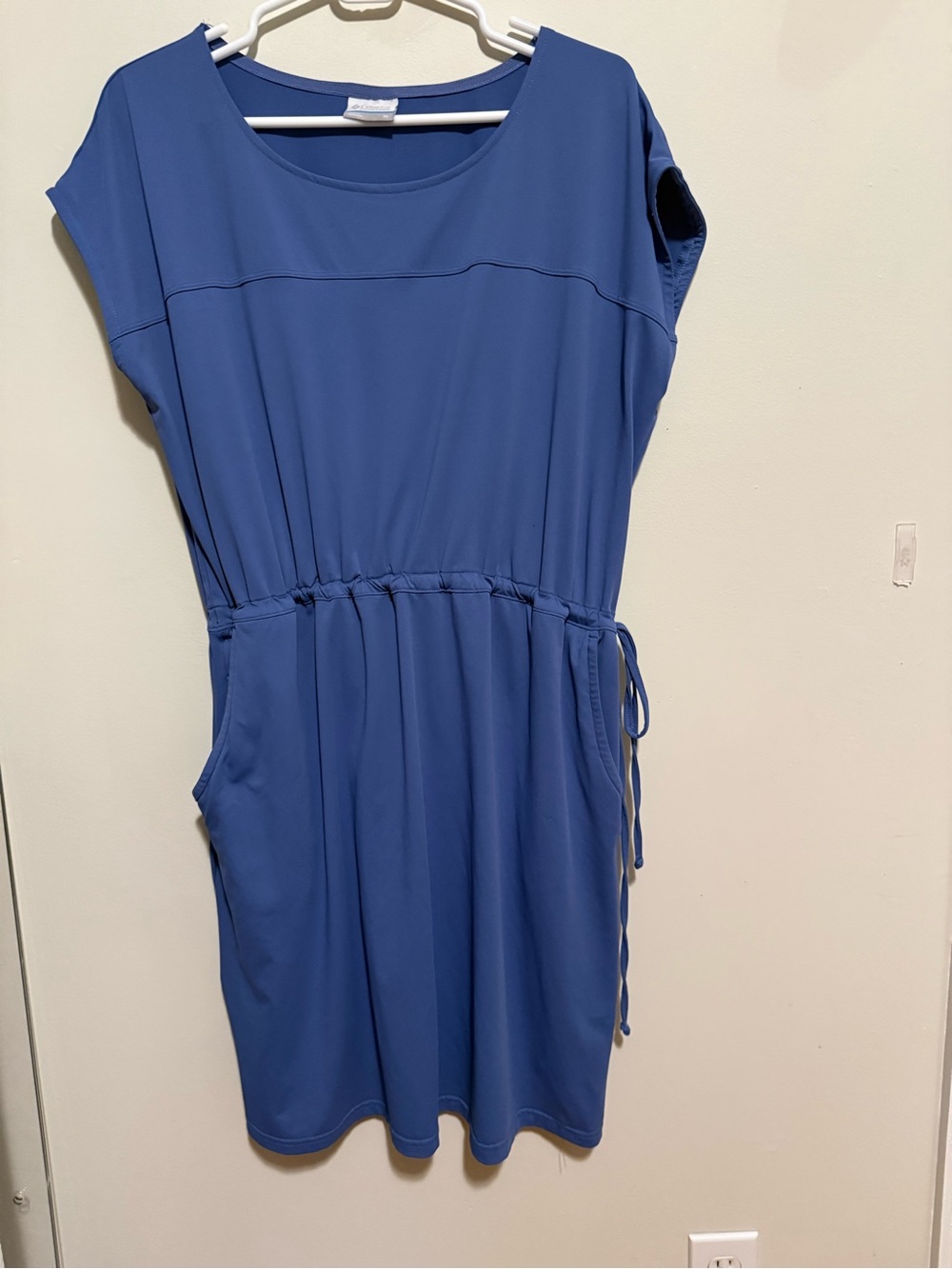 Columbia Sportswear Blue Cap Sleeve Drawstring Utility Athletic Dress | XL - Picture 3 of 4